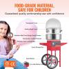imageVEVOR Electric Cotton Candy Machine 1000W Commercial Floss Maker wStainless Steel Bowl Sugar Scoop and Drawer Perfect for Home Carnival Kids Birthday Family Party PinkRed