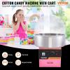 imageVEVOR Electric Cotton Candy Machine 1000W Commercial Floss Maker wStainless Steel Bowl Sugar Scoop and Drawer Perfect for Home Carnival Kids Birthday Family Party PinkPink