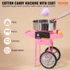 imageVEVOR Electric Cotton Candy Machine 1000W Commercial Floss Maker wStainless Steel Bowl Sugar Scoop and Drawer Perfect for Home Carnival Kids Birthday Family Party PinkPink