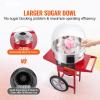 imageVEVOR Electric Cotton Candy Machine 1000W Commercial Floss Maker wStainless Steel Bowl Sugar Scoop and Drawer Perfect for Home Carnival Kids Birthday Family Party PinkRed