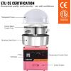 imageVEVOR Electric Cotton Candy Machine 1000W Commercial Floss Maker wStainless Steel Bowl Sugar Scoop and Drawer Perfect for Home Carnival Kids Birthday Family Party PinkPink