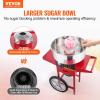 imageVEVOR Electric Cotton Candy Machine 1000W Commercial Floss Maker wStainless Steel Bowl Sugar Scoop and Drawer Perfect for Home Carnival Kids Birthday Family Party PinkRed