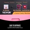 imageVEVOR Electric Cotton Candy Machine 1000W Commercial Floss Maker wStainless Steel Bowl Sugar Scoop and Drawer Perfect for Home Carnival Kids Birthday Family Party PinkPink