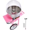 imageVEVOR Electric Cotton Candy Machine 1000W Commercial Floss Maker wStainless Steel Bowl Sugar Scoop and Drawer Perfect for Home Carnival Kids Birthday Family Party PinkPink