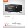 imageVEVOR Electric Pizza Oven for Countertops 12inch 1500W with Temp Control ampamp 060 Min Timer Even Baking Technology ampamp Easy Clean Crumb Tray Ideal for Both Commercial ampamp Home Kitchens24 Inch Single Layer Pizza Oven