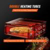imageVEVOR Electric Pizza Oven for Countertops 12inch 1500W with Temp Control ampamp 060 Min Timer Even Baking Technology ampamp Easy Clean Crumb Tray Ideal for Both Commercial ampamp Home Kitchens12 Inch Single Layer Pizza Oven