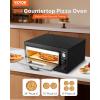imageVEVOR Electric Pizza Oven for Countertops 12inch 1500W with Temp Control ampamp 060 Min Timer Even Baking Technology ampamp Easy Clean Crumb Tray Ideal for Both Commercial ampamp Home Kitchens24 Inch Single Layer Pizza Oven