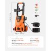 imageVEVOR Electric Pressure Washer Max 4500 PSI and 32 GPM with Pressure Adjustment High Power Pressure Cleaning Machine with 4 Quick Connect Nozzles for CarsFencesDrivewaysPatiosHome Cleaning4200 PSI
