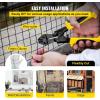 imageVEVOR Hardware Cloth 24quot x 100 ampamp 1quotx1quot Mesh Size Galvanized Steel Vinyl Coated 16 Gauge Welded Wire wA Cutting Plier ampamp A Pair of Fabric Gloves for Garden Fencing ampamp Pet Enclosures Black24 x 100