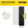 imageVEVOR Hardware Cloth 24quot x 100 ampamp 1quotx1quot Mesh Size Galvanized Steel Vinyl Coated 16 Gauge Welded Wire wA Cutting Plier ampamp A Pair of Fabric Gloves for Garden Fencing ampamp Pet Enclosures Black24 x 100