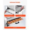 imageVEVOR Hot Dog Roller 18 Hot Dog 7 Rollers Stainless Steel Sausage Grill Cooker 1200W Hot Dog Machine with Bun Warmer Cover 3 Temp Control Side Storage Box Oil Drip Tray for Home ampamp Commercial7 RollersBun Warmer