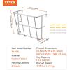 imageVEVOR Livestock Feeder 185 Gallons Large Capacity HeavyDuty Steel Goat Hay Rack 244quot Long Wall Mounted Horse Hay Holder Multiple Sided Feeding Rack for Sheep Farm Livestock Indoor Outdoor1 PCS