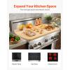 imageVEVOR Noodle Board Stove Cover Stove Top Cover Board for Gas Burner ampamp Electric Stove Acacia Wood Cutting Board with Builtin Handles RV Stovetop CoverKitchen Sink Cover for Counter Space ampamp TrayNatural Wood