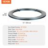 imageVEVOR Packaging Steel Strapping Roll 330 Length x 12quot Width x 0016quot Thickness 1100 lbs Break Strength Heavy Duty Banding Pallet Strap Coil Portable Strong Banding Packing Metal Straps BlackSteel Strapping Roll 330 x 12