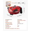 imageVEVOR Pizza Oven 12 in Electric Pizza Maker 1200W Electric Pizzas Cooker with Cordierite Stone 5Mode Temperature Control Viewing Window for Precise Cooking Heats up to 788 F for Home RedRed