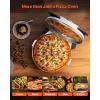 imageVEVOR Pizza Oven 12 in Electric Pizza Maker 1200W Electric Pizzas Cooker with Cordierite Stone 5Mode Temperature Control Viewing Window for Precise Cooking Heats up to 788 F for Home RedWhite