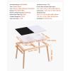 imageVEVOR Sensory Table Kids Sensory Table for Toddlers Kids Activity Desk with 3 Foldable Storage Bins ampamp Paper Roll Holder Wooden Toddler Activity Drawing Desk IndoorOutdoor Play Sand and WaterPaper Roll Holder