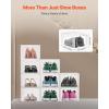 imageVEVOR Shoe Storage Boxes 12 Pack Clear Stackable Shoe Boxes Storage Organizers with Magnetic Door Fit up to US Size 13 Plastic Sneaker Containers for High Heels Boots and Hats Transparent White9 pack