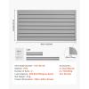 imageVEVOR Slat Wall Paneling 2 x 4 ft PVC Garage Slatwall with Modular Design Grey Slat Wall EasytoInstall Adjustable Slatwall Panel with Coupling Structure ampamp DIY Cutting Fits for Storage ampamp Display