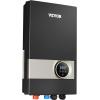 imageVEVOR Tankless Electric Water Heater 27kW Instant Hot Water Heater Under Sink On Demand for Bathroom Kitchen Office with LCD Touch Screen Child Security LockSpaceSaving 240V Black27KW