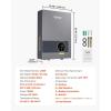 imageVEVOR Tankless Electric Water Heater 27kW Instant Hot Water Heater Under Sink On Demand for Bathroom Kitchen Office with LCD Touch Screen Child Security LockSpaceSaving 240V Black36KW