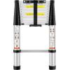 imageVEVOR Telescoping Ladder 203FT Aluminum Lightweight Extension Ladder MultiButton Retraction Collapsible Ladder 375 LBS Capacity with NonSlip Feet Portable Compact Ladders for Home RV Loft105 Feet