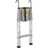 imageVEVOR Telescoping Ladder 203FT Aluminum Lightweight Extension Ladder MultiButton Retraction Collapsible Ladder 375 LBS Capacity with NonSlip Feet Portable Compact Ladders for Home RV Loft15 feet
