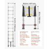 imageVEVOR Telescoping Ladder 203FT Aluminum Lightweight Extension Ladder MultiButton Retraction Collapsible Ladder 375 LBS Capacity with NonSlip Feet Portable Compact Ladders for Home RV Loft125 FeetNEW