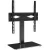 imageVEVOR Universal TV Mount for 3255 inch TVs Height Adjustable Swivel Stand with Tempered Glass Base for Bedroom Living Room3255inch
