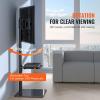 imageVEVOR Universal TV Mount for 3255 inch TVs Height Adjustable Swivel Stand with Tempered Glass Base for Bedroom Living Room3265inch