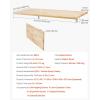 imageVEVOR Wall Mounted Folding Table 315quot x 236quot Wall Mount Drop Leaf Table Floating Desk with Iron Bracket for Small Spaces Home Office Dining Laundry Room Kitchen Bar WhiteWooden 472 x 197