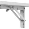 imageVEVOR Wall Mounted Folding Table 315quot x 236quot Wall Mount Drop Leaf Table Floating Desk with Iron Bracket for Small Spaces Home Office Dining Laundry Room Kitchen Bar WhiteWhite 315 x 236