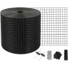 imageVEVOR 8in x 98ft Solar Panel Bird Guard PVC Coated Wire Mesh Roll Kit with 100pcs FastenersCritter FencePigeon Proofing Black6in x 98ft with 100pcs Fasteners  50pcs Tie Wires