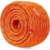 imageVEVOR Double Braided Polyester Rope 12 in x 220 ft 48 Strands 8000 LBS Breaking Strength Outdoor Rope Arborist Rigging Rope for Rock Hiking Camping Swing Rappelling Rescue OrangeBlackPolyester Rope