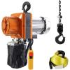 imageVEVOR Electric Chain Hoist 2200 lbs1 ton Capacity 10 ft Lifting Height 10 ftmin Speed 120V Single Phase Overhead Crane with G100 Chain 10 ft Wired Remote Control for Garage Shop Hotel Home2200 lbs 10 ft Lifting Height