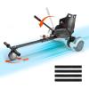 imageVEVOR Hoverboard Seat Attachment with LED Lights for 65quot 8quot 85quot 10quot Hoverboards Adjustable Frame ampamp Grips Control 220 LBS Load Capacity Hoverboard Go Karts Accessory for Kids and Adults