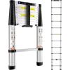 imageVEVOR Telescoping Ladder 203FT Aluminum Lightweight Extension Ladder MultiButton Retraction Collapsible Ladder 375 LBS Capacity with NonSlip Feet Portable Compact Ladders for Home RV Loft105 Feet