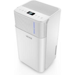 imageVEVOR 30 Pints Dehumidifier for Home ampamp Basement 1500 SqFt Large CoverageDrain Hose for Commercial ampamp Industrial Use Smart Humidity Control Low Noise for Large Rooms Warehouses Bedrooms ampamp Storage30 Pints