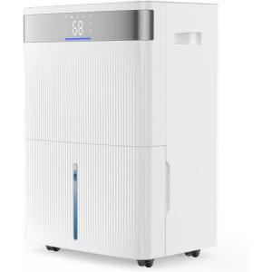 imageVEVOR 30 Pints Dehumidifier for Home ampamp Basement 1500 SqFt Large CoverageDrain Hose for Commercial ampamp Industrial Use Smart Humidity Control Low Noise for Large Rooms Warehouses Bedrooms ampamp Storage80 Pints