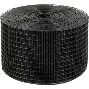 imageVEVOR 8in x 98ft Solar Panel Bird Guard PVC Coated Wire Mesh Roll Kit with 100pcs FastenersCritter FencePigeon Proofing Black8in x 100ft with 70pcs Fasteners 50pcs Tie Wires