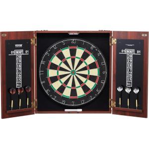 imageVEVOR Dart Board Cabinet Set Multiple Styles ReadytoPlay Bundle Official Size Steel Tip Dart Hideaway Cabinet Features Easy Assembly Complete with All Accessories Perfect for Cricket Games40 x 213 x 35