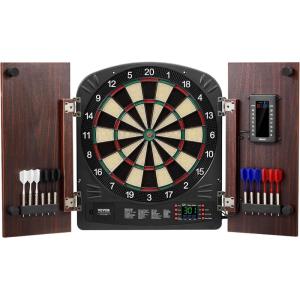 imageVEVOR Dart Board Cabinet Set Multiple Styles ReadytoPlay Bundle Official Size Steel Tip Dart Hideaway Cabinet Features Easy Assembly Complete with All Accessories Perfect for Cricket Games353 x 20 x 27
