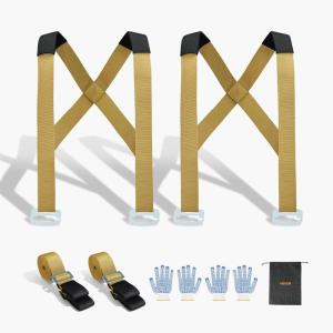 imageVEVOR Moving Straps Supports up to 1000 lbs 2Person Lifting and Moving System with 2 Harness Straps Move Furniture Appliances Mattresses