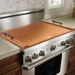imageVEVOR Noodle Board Stove Cover Stove Top Cover Board for Gas Burner ampamp Electric Stove Acacia Wood Cutting Board with Builtin Handles RV Stovetop CoverKitchen Sink Cover for Counter Space ampamp TrayNaturalPine Wood