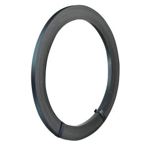 imageVEVOR Packaging Steel Strapping Roll 330 Length x 12quot Width x 0016quot Thickness 1100 lbs Break Strength Heavy Duty Banding Pallet Strap Coil Portable Strong Banding Packing Metal Straps BlackSteel Strapping Roll 330 x 12