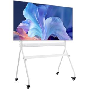 imageVEVOR Rolling TV Stand Mobile TV Cart for 35100 Inch LEDLCDOLED FlatCurved TVs Portable Monitor Stand with Wheels Hold up to 198 lbs for Living Room Bedroom Office Outdoor Max VESA 800x600mmRolling