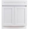 imageVEVOR White Shaker Base Cabinet with Drawer 36Inch Unassembled Drawer Base Cabinet 36quot W x 24quot D x 345quot H Ready to Assemble Cabinet with SoftClose Doors and Adjustable Shelf for Home Office30W Sink Base Cabinet