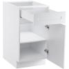 imageVEVOR White Shaker Base Cabinet with Drawer 36Inch Unassembled Drawer Base Cabinet 36quot W x 24quot D x 345quot H Ready to Assemble Cabinet with SoftClose Doors and Adjustable Shelf for Home Office18W Base Cabinet