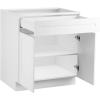 imageVEVOR White Shaker Base Cabinet with Drawer 36Inch Unassembled Drawer Base Cabinet 36quot W x 24quot D x 345quot H Ready to Assemble Cabinet with SoftClose Doors and Adjustable Shelf for Home Office36W Base Cabinet