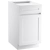 imageVEVOR White Shaker Base Cabinet with Drawer 36Inch Unassembled Drawer Base Cabinet 36quot W x 24quot D x 345quot H Ready to Assemble Cabinet with SoftClose Doors and Adjustable Shelf for Home Office18W Base Cabinet
